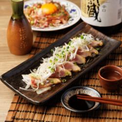 鶏ももたたきポン酢