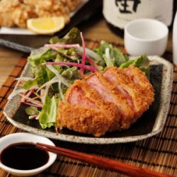 厚切りハムカツ