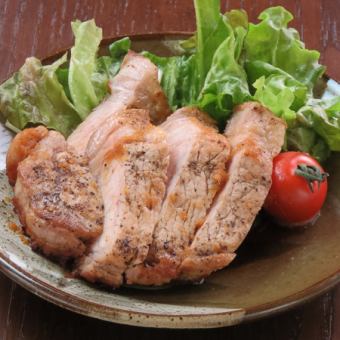 Grilled pork loin with ginger