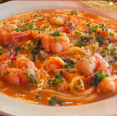 当店自慢の「海老のビスク」を使った絶品スープパスタ