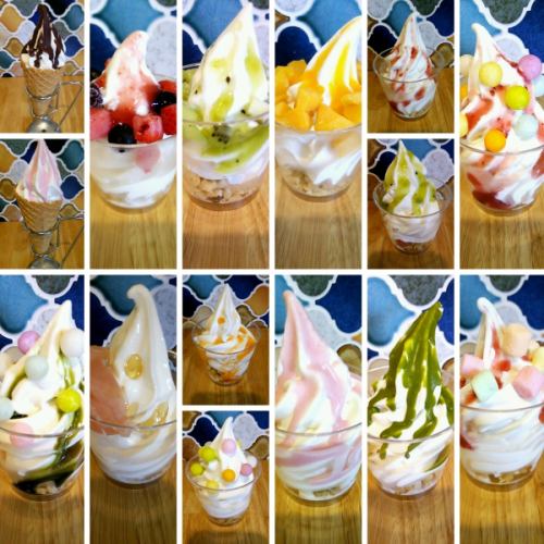 40 different soft ice cream ♪