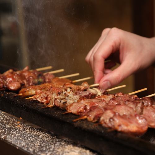 鮮度自慢の串焼きが勢揃い