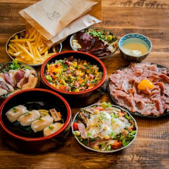 [From 1/4] [3-hour all-you-can-drink] A must-try for women! "Girls' Meet-up Course" with 8 dishes including "Sukiyaki and Grilled Yukhoe" \3500