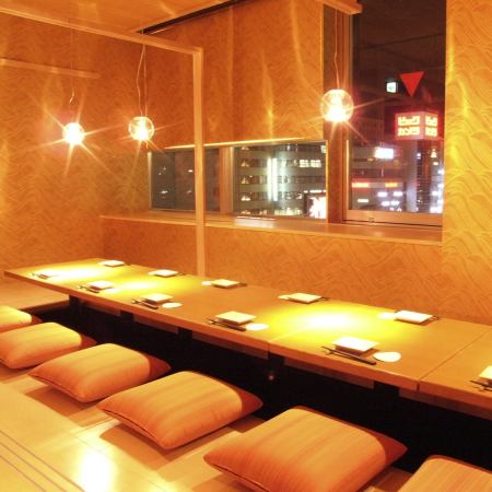 We have a private room with a night view overlooking the Nagoya Twin Towers and the Shinkansen.Window seats are popular, so it is recommended to make an early reservation.The premium all-you-can-drink, which you can enjoy for a banquet course with all-you-can-drink for +550 yen (tax included), is ideal for girls-only gatherings and joint parties as you can also drink wine and sparkling wine. * The photo is for illustrative purposes only.