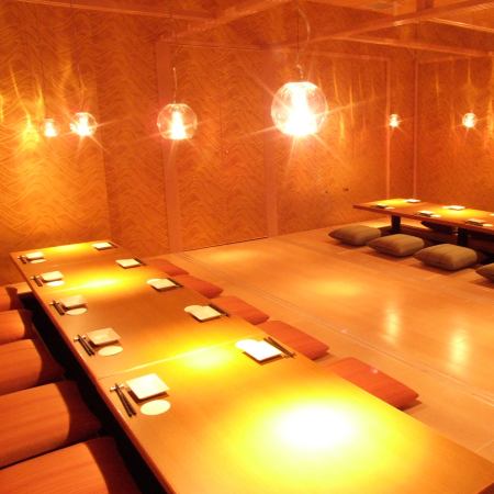 The maximum number of banquets can be accommodated up to 61 people.It is possible to have a completely private room, so you can enjoy your party without worrying about other guests.The all-you-can-drink course is perfect for parties, and for an additional 550 yen (tax included), you can also enjoy brand-name shochu and Japanese sake, so it's also recommended for reunions and other occasions.※The photograph is an image.