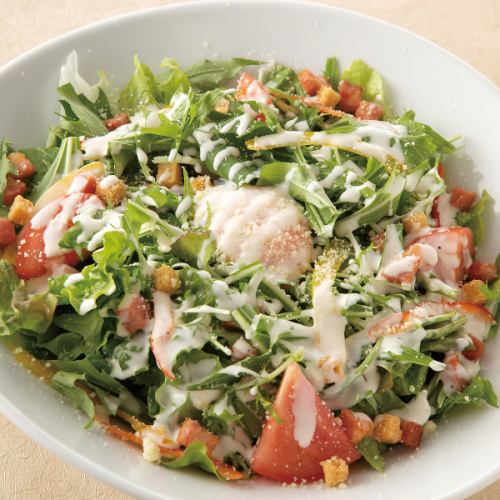Warm Caesar salad (2 servings)
