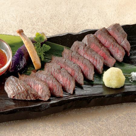 검은 털 일본소 붉은 고기 스테이크