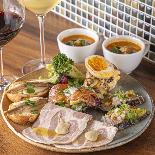 前菜の盛り合わせもできます