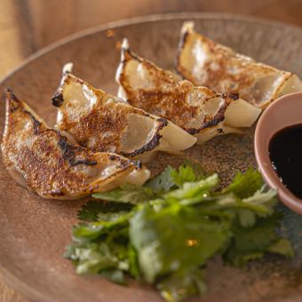 仔羊 スパイス餃子 パクチー添え 4個