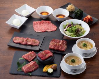 【カジュアルコース】名物とろ肉3秒炙りなど、気軽に黒毛和牛を楽しめる全7品