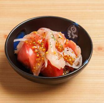 鶏の生ハムとトマトのハニーマスタード