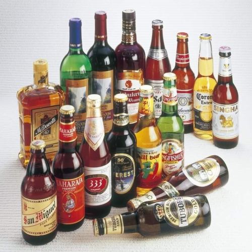 Various beers from various countries