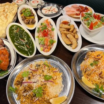 【忘年会・宴会】2種ビリヤニコース 2時間飲み放題 