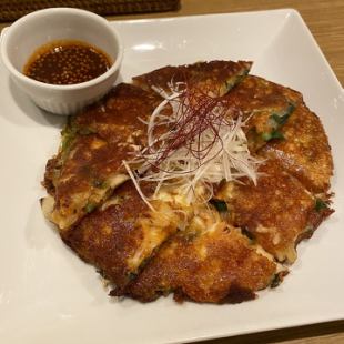 キムチとチーズのチヂミ
