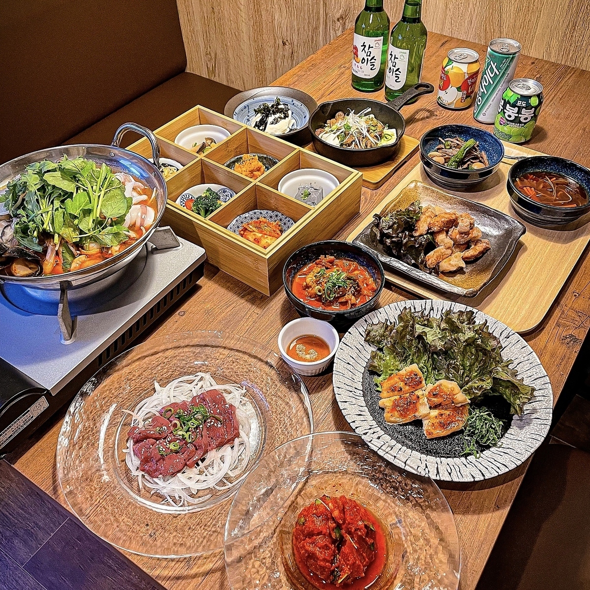 에키니시로 부담없이 한국 요리를 맛볼 수 있는 것은 마시타♪
