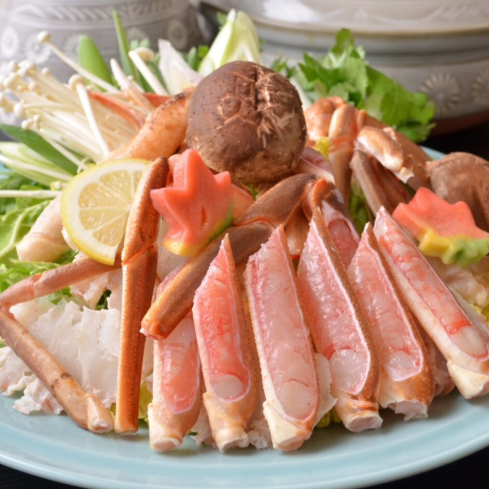 ≪特別な日に最適なコース≫忘新年会利用に◎蟹鍋コース6,980円(税込)
