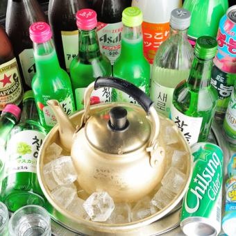 【コスパ〇チャミスルもOK★単品飲み放題】120分/2000円(税別) LO90分前