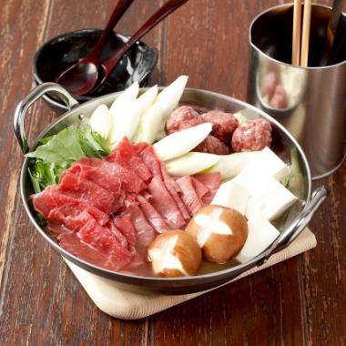 【2時間飲み放題付き】和牛すき焼きプレミアムコース