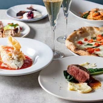 【Xmas特別ディナー2025】魚&肉のWメインなど全7皿コース(2部20:30から)