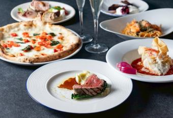 【Xmasディナー2025】魚&牛フィレ肉のWメインなど全7皿コース(1部17:30から)