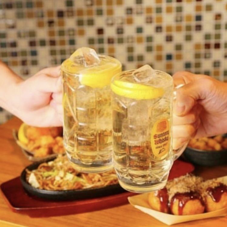 お昼から飲むには最適☆ちょい飲みセット1078円～ございます♪