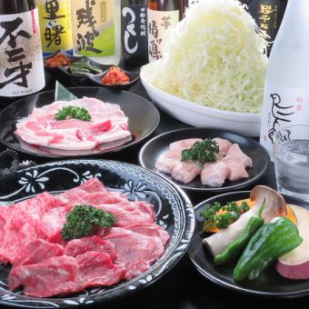 ライスは食べ放題♪　【90分飲み放題付き　全10品　登龍門平日コース　6500円】