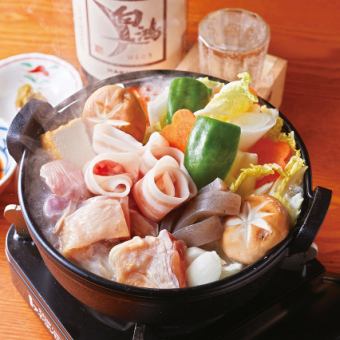 [Onegiya recommended! Delicious sake hotpot course] All-you-can-drink included [6,000 yen per person] (tax included) ◆ For a welcome and farewell party!