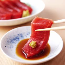 本日の直送　鮮魚のお刺身