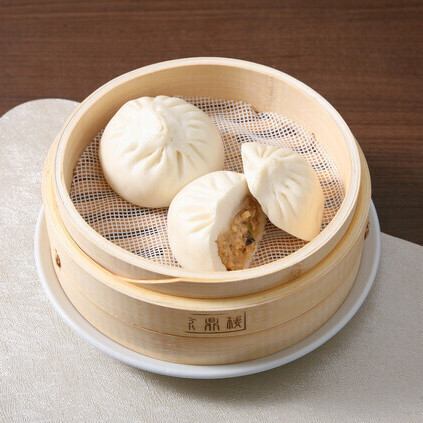 Zha cai steamed meat buns (2 pieces)