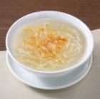 Shark fin soup with dried scallops