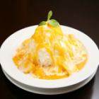 Mango condensed milk ice cream