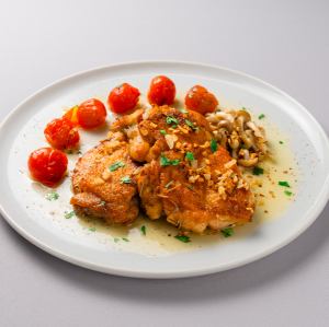 チキンのディアボラ風