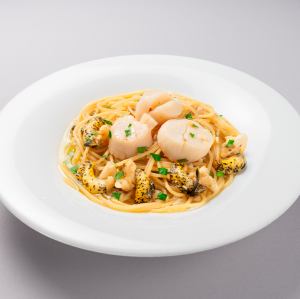 ツブとホタテのガーリック