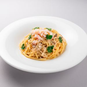 ズワイガニのクリームソース