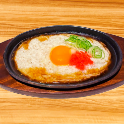 鉄板月見とろろステーキ