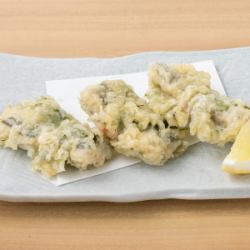 【魚介料理】いわし梅しそ天