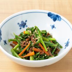 菊花牛肉末拌沙拉