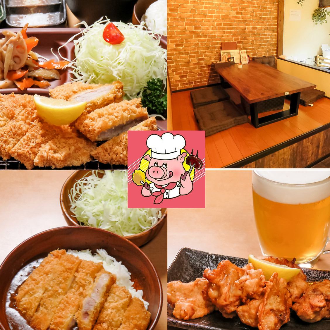 麦小町豚のとんかつを食べながら飲めるお店です。気軽にぜひお越しください♪