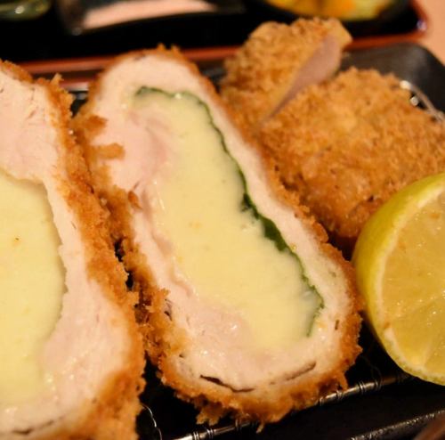 麦小町豚西京焼きとササミしそチーズカツ定食
