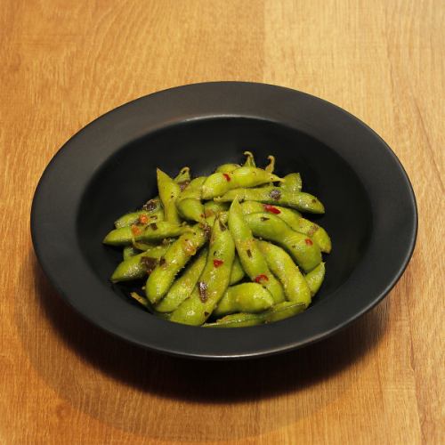 十勝めむろ産枝豆 行者菜ペペロンチーノ風