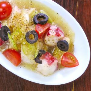 魚介とセロリのマリネ