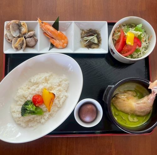 グリーンカレー定食