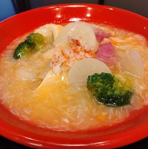 冬野菜と蟹肉の煮込み