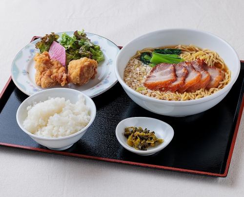 唐揚＆チャーシュー麺セット