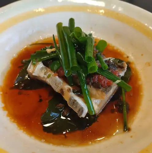 太刀魚の蒸し物　梅風味