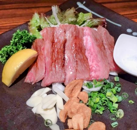 Wagyu beef sashimi