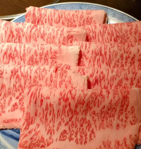 「特级雪花和牛腰肉套餐」（共6道菜） - 特级雪花和牛火锅或寿喜烧（适合各种宴会）