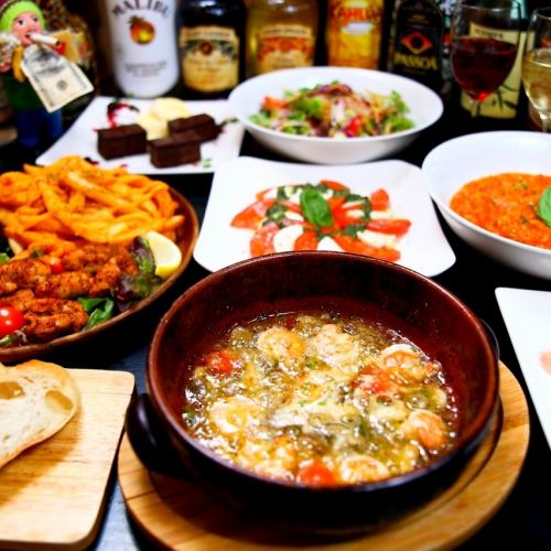 Various course meals