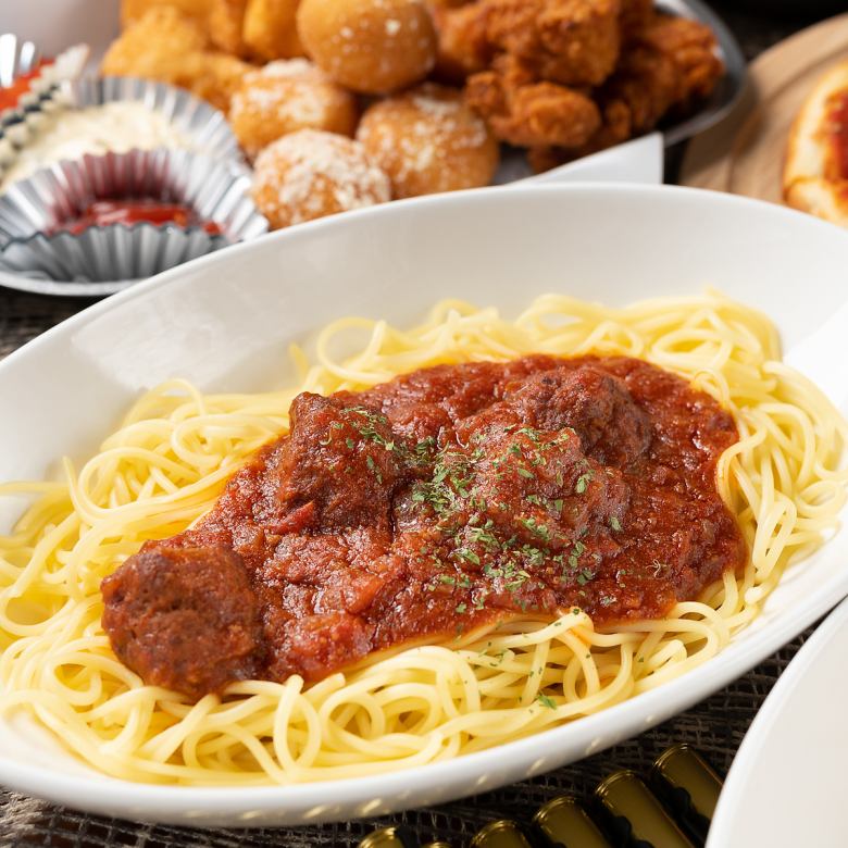 Bolognese Sauce Pasta with Meatballs