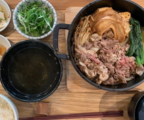 Yonezawa beef sukiyaki set